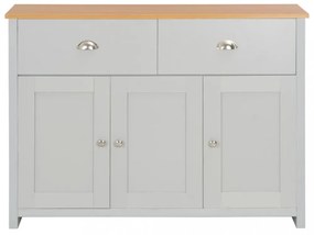 szürke komód 112 x 35 x 81 cm