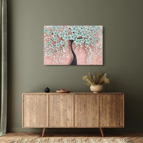 Kép - Pasztell kék virágok (90x60 cm)