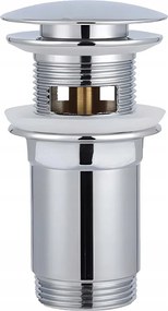 Klikk-klikk Mosdó Csaptelep Túlfolyóval Króm Hosszú Magas Fém