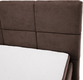 Boxspring ágy, 200x200, barna, APRIL