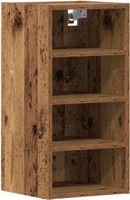 vidaXL “Riga” antik fa színű szerelt fa függőszekrény 30x29,5x60 cm