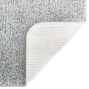 Csúszásmentes fürdőszőnyeg készlet 3 pcs Szürke 50 x 50 cm PP