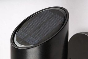 Rábalux Lutto 77030 mozgásérzékelős kültéri szolár falilámpa, 1W LED, 6500K, 65 lm,IP44