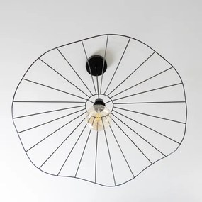 Brilagi - CERIA WIRE LED csillár, drótkábeles függesztéssel, 1xE27/40W/230V, átmérő 80 cm, fekete