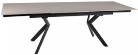 Norton bővíthető étkezőasztal bézs/fekete 160-240 cm