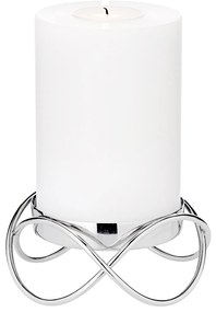 "Bastia" gyertyatartó nagy, ezüst, 2 db-os szett - EDZARD