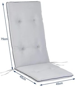 Detex® 6 db Vanamo párna 120x45x5 cm - szürke