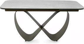 Infinity bővíthető étkezőasztal kerámia bézs/réz 160-240 cm