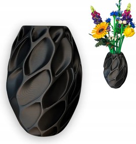Virida – Fekete virágváza Lego Icons Botanicals, szárított kompozíciók