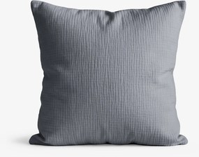 Goldea muszlin párnahuzat - antracit 50 x 60 cm