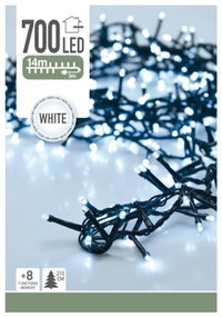 Twinkle karácsonyi fényfüzér, fehér, 700 LED-es, 14 m
