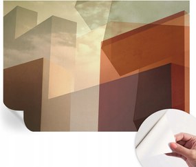 Matt öntapadós fotótapéta falra Absztrakt tömbök 208x146 cm