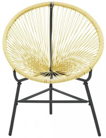 bézs polyrattan kerti Acapulco szék