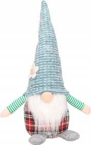 Manó manó kockás és virágos fiú 28cm