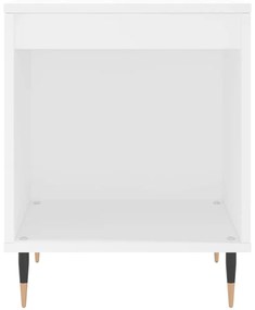 Fehér szerelt fa éjjeliszekrény 40 x 35 x 50 cm