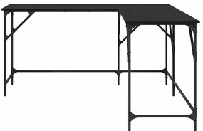 vidaXL Asztal Fekete tölgy 149 x 149 x 75 cm Faanyag