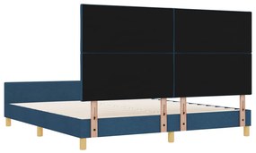 Ágykeret Kék 180x200 cm-es Szövetből