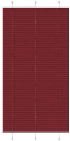 pliszírozott redőny Bordeaux piros 110x200 cm szövetszélesség