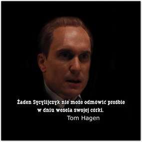 Poszterek 30x30 Godfather Tom Hagen Idézet
