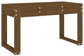 mézbarna tömör fenyőfa kerti pad 80 x 38 x 45 cm