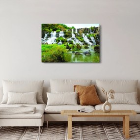 Kép - vízesés zöldövezetben (90x60 cm)