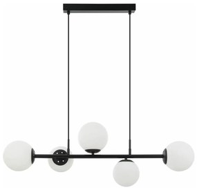 Kábeles csillár MADDIE 5xE14/5W/230V fekete