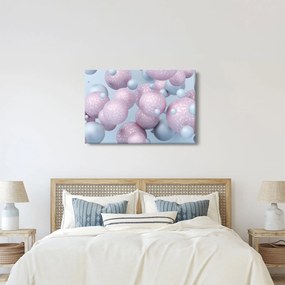 Absztrakt kép - Pasztell gömbök (90x60 cm)