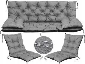 Kerti padpárna 150x60x50 cm 2 db székpárna 50x50x50 cm