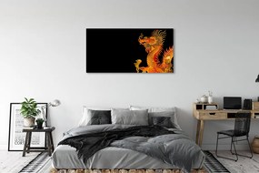 Canvas képek Japán arany sárkány 100x50 cm