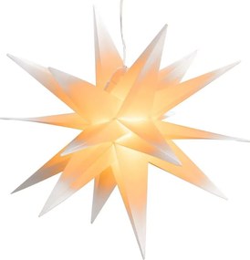 NEXOS Karácsonyi csillag dekoráció időzítővel 10 LED 35 cm