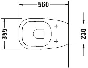 Duravit 21150900002 - Padlóra szerelhető WC D-CODE kerámia/fényes fehér