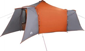 vidaXL Tipi sátor tetővel Szürke és narancs 492 x 492 x 275 cm szövet