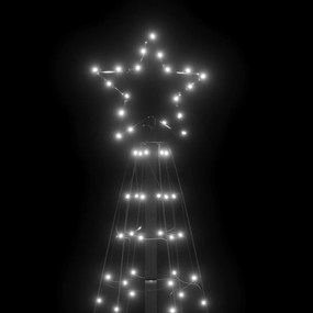hideg fehér LED karácsonyfa tüskékkel 220 LED 180 cm