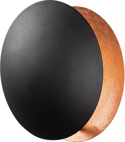 Moon fali lámpa, fekete-arany