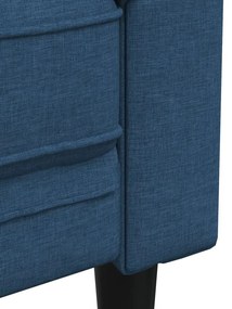 vidaXL kék szövet Chesterfield kanapé