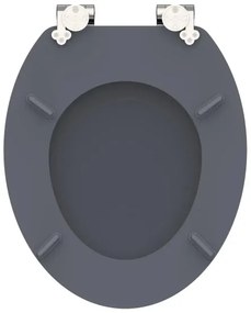 Schütte 80104 - SPIRIT antracit WC-ülőke, SoftClose, MDF fa