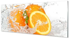 Üvegképek Narancs vízben 125x50 cm