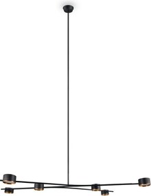 Fekete fém függőlámpa Coda – Trio Select