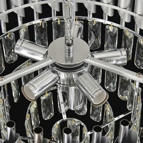 Brilagi - Láncos csillár ECLIPSE 7xE14/10W/230V átm. 48 cm ezüstszínű