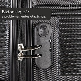 TraveLux Urban IV gurulós bőrönd szett fekete