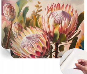 Dekoratív öntapadós fotótapéta Hálószobába Protea virágok 208x146 cm