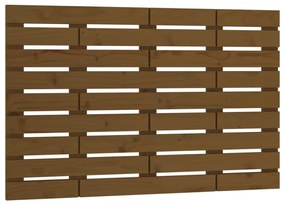 mézbarna tömör fenyőfa fali fejtámla 106 x 3 x 63 cm