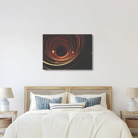 Absztrakt vonalak képe (üvegen) (70x50 cm)