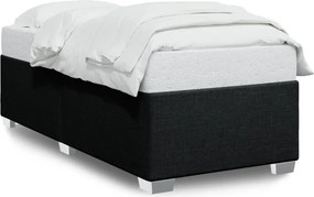 vidaXL ágykeret matrac nélkül fekete 90x200 cm szövet