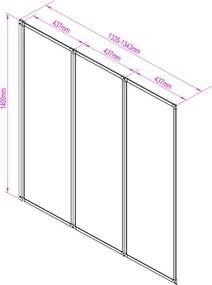 Nevada 135x140 cm kádparaván