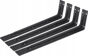 4x Polctartó konzol vas fali tartó polctartó Loft akasztó