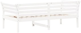 fehér tömör fenyőfa kanapéágy matrac nélkül 90 x 190 cm