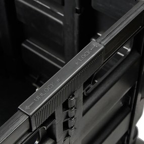 Keeeper Összecsukható bevásárlókocsi Olli 45 l Black, 45 l