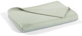 Zöld pamut ágytakaró franciaágyra 240x260 cm Lines - Mijolnir