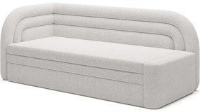 Krémszínű buklé kinyitható-tárolóhelyes kanapé bal oldali 223 cm Fabillo – ELTAP